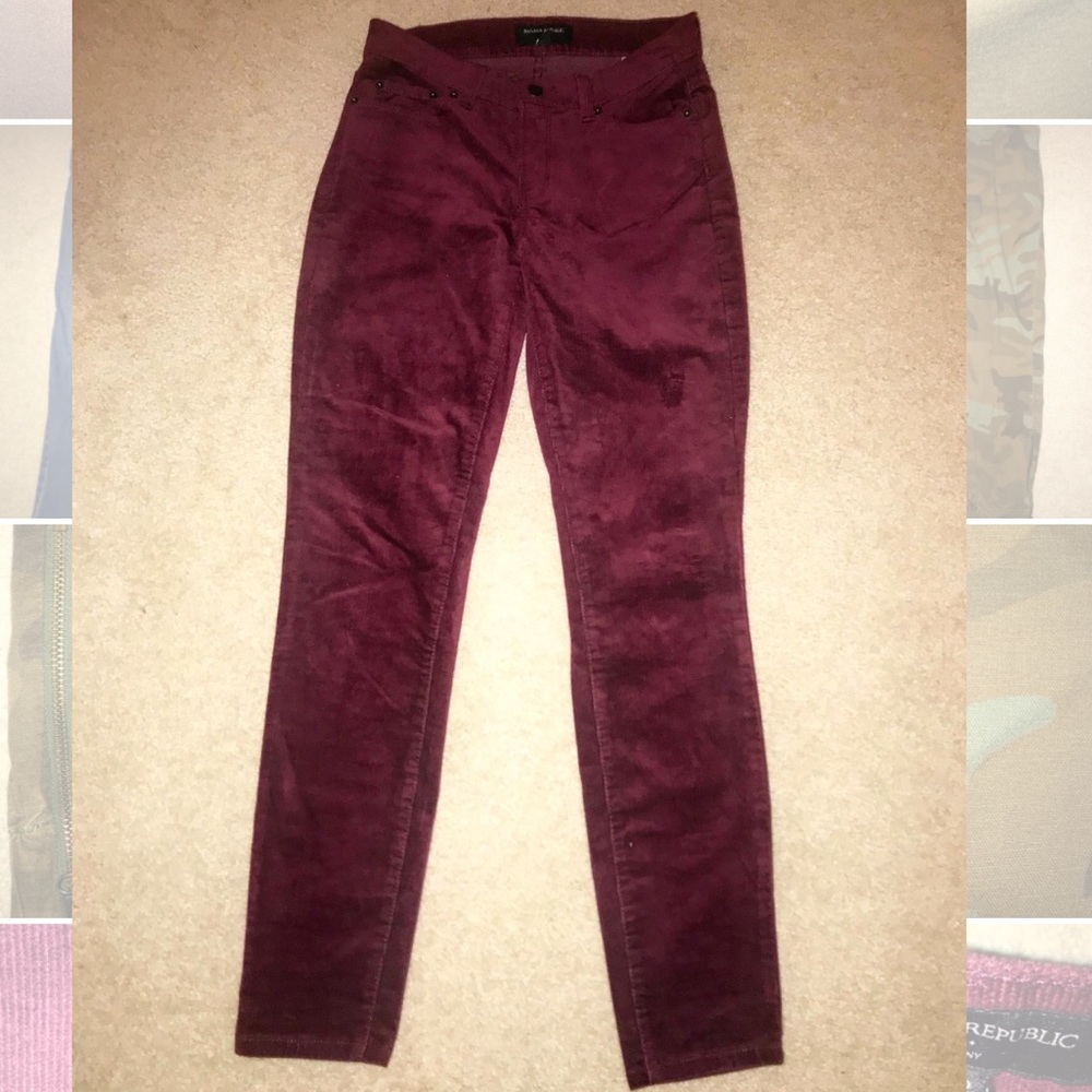 Banana Republic Maroon Corduroy Pants